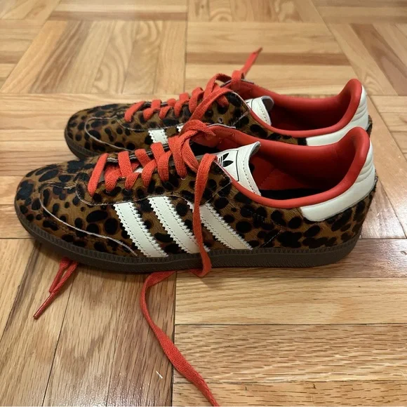 Adidas Samba OG WMNS Leopard Print Sneakers - Picture 4 of 10